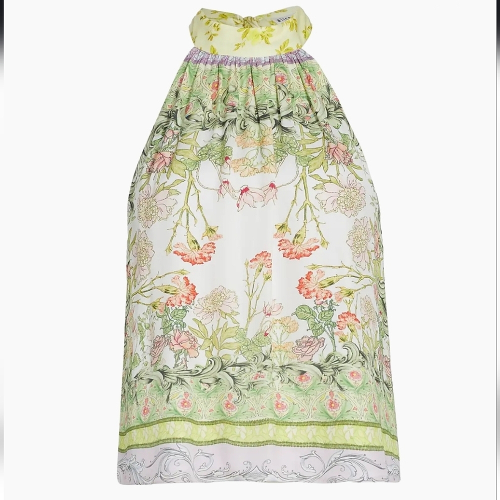 NWT Alice and Olivia Kinsley Halter Top Size XL